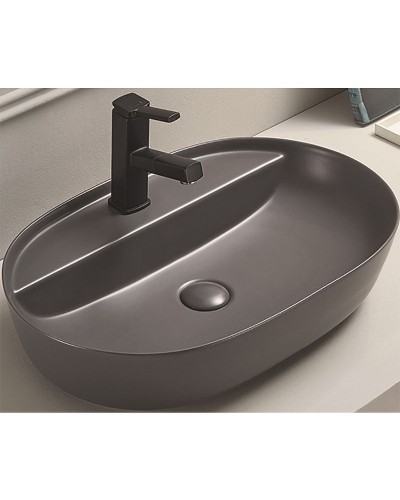 Раковина-чаша CeramaLux 62 78325XMDH Серая матовая