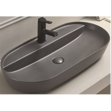 Раковина-чаша CeramaLux 80 78325MDH Серая матовая