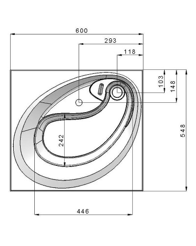 Раковина Grossman Alvaro 55 1605501 на стиральную машину Белая