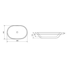 Раковина Excellent Lupio 60 CEAC.3818.600.WH Белая