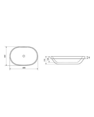 Раковина Excellent Lupio 60 CEAC.3818.600.WH Белая