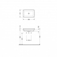 Раковина Serel Rita 60 RT34 Белая