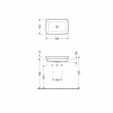 Раковина Serel Rita 60 RT34 Белая