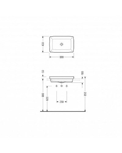 Раковина Serel Rita 60 RT34 Белая