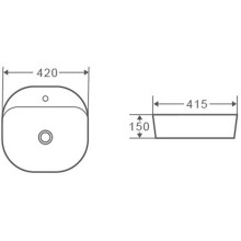 Раковина Grossman 42 GR-3028 Белая