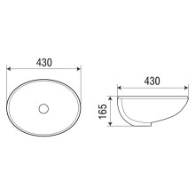 Раковина WeltWasser Deilbach 6028 43 10000004602 Белый глянец