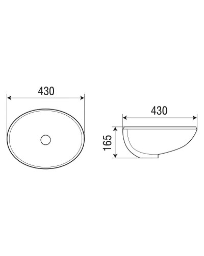 Раковина WeltWasser Deilbach 6028 43 10000004602 Белый глянец