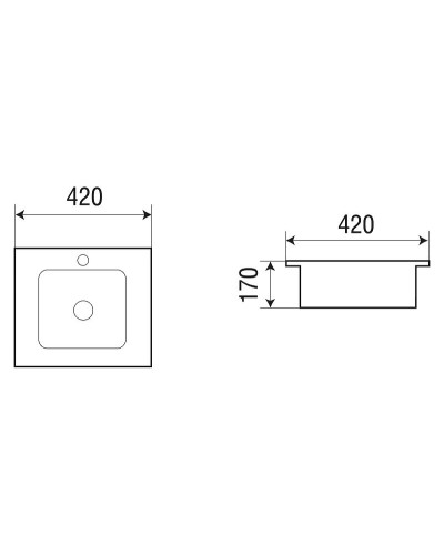 Раковина WeltWasser Deilbach 6037 42 10000004607 Белый глянец