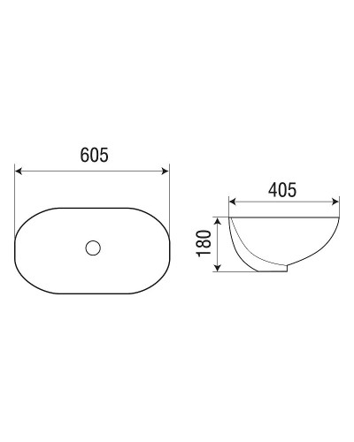 Раковина WeltWasser Deilbach 6039 60 10000004608 Белый глянец