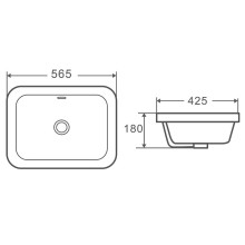 Раковина WeltWasser Deilbach 6040 56 10000004609 Белый глянец