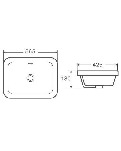 Раковина WeltWasser Deilbach 6040 56 10000004609 Белый глянец