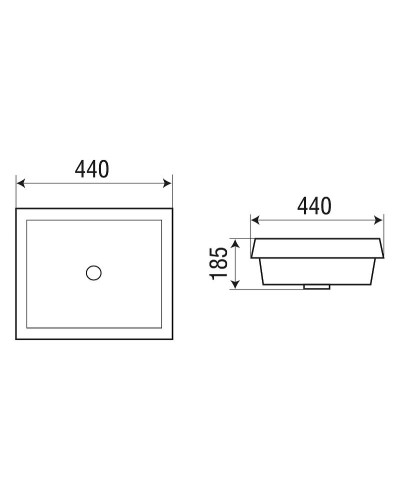 Раковина WeltWasser Deilbach 6042 44 10000004610 Белый глянец