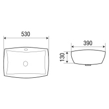 Раковина WeltWasser Deilbach 6076 53 10000004601 Белый глянец