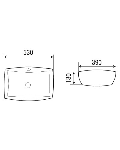 Раковина WeltWasser Deilbach 6076 53 10000004601 Белый глянец