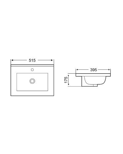 Раковина WeltWasser Deilbach 7517 50 10000005582 Белый глянец