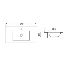 Раковина WeltWasser Deilbach 7517 80 10000005585 Белый глянец