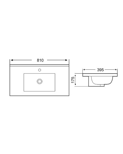 Раковина WeltWasser Deilbach 7517 80 10000005585 Белый глянец