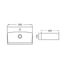 Раковина WeltWasser Elbach 2060 63 10000004575 Белый глянец