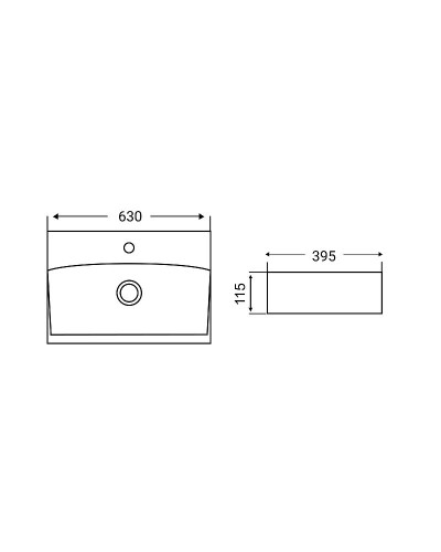 Раковина WeltWasser Elbach 2060 63 10000004575 Белый глянец