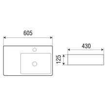 Раковина WeltWasser Elbach 2223 R 60 10000004572 Белый глянец