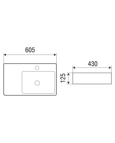 Раковина WeltWasser Elbach 2223 R 60 10000004572 Белый глянец