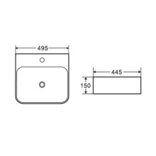 Раковина WeltWasser Elbach 2237 49 10000004580 Белый глянец