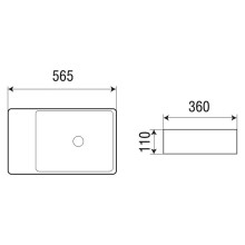 Раковина WeltWasser Elbach 2263 56 10000004574 Белый глянец