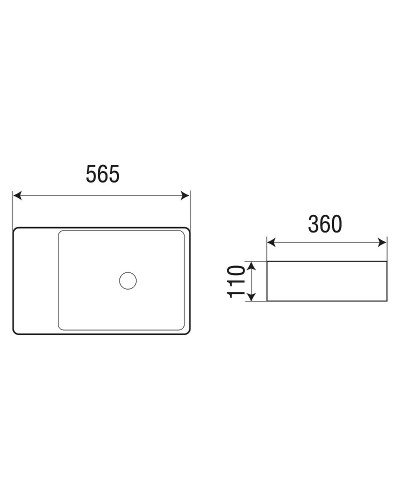 Раковина WeltWasser Elbach 2263 56 10000004574 Белый глянец