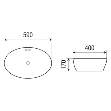 Раковина WeltWasser Deilbach 4028 59 10000004589 Белый глянец