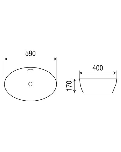 Раковина WeltWasser Deilbach 4028 59 10000004589 Белый глянец