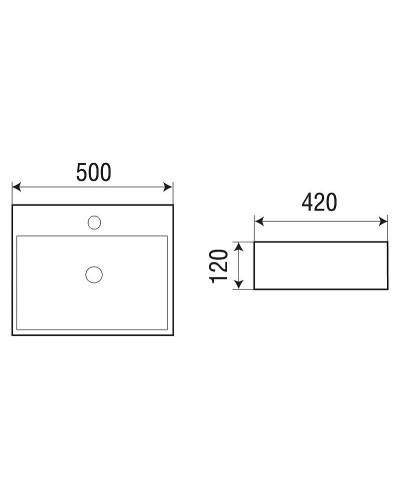 Раковина WeltWasser Elbach 21733 MW 50 10000004640 Белая матовая