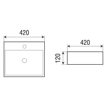 Раковина WeltWasser Elbach 2177 M846 42 10000004544 Мрамор