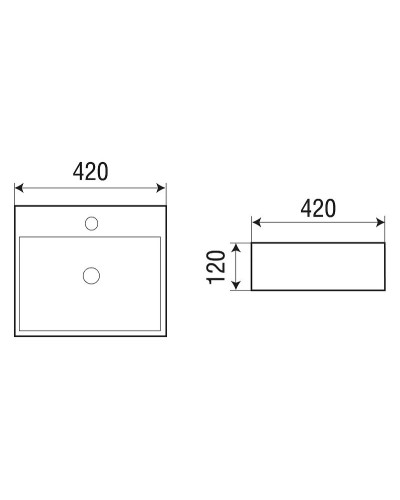 Раковина WeltWasser Elbach 2177 M846 42 10000004544 Мрамор