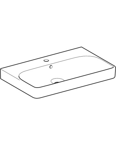Раковина Geberit Smyle Square 90 500.251.01.1 Белая