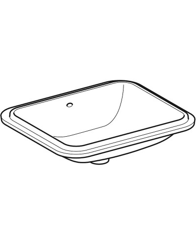 Раковина Geberit VariForm 50 500.764.01.2 Белая