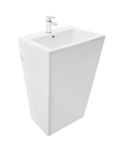 Раковина WeltWasser Leerbach 4438 GL-WT 46 10000005488 Белый глянец