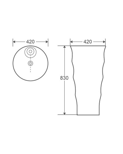 Раковина WeltWasser Leerbach 4242 GL-WT 42 10000005493 Белый глянец