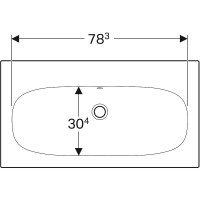 Раковина Geberit Acanto 75 500.641.01.2 Белая