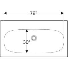 Раковина Geberit Acanto 75 500.641.01.2 Белая