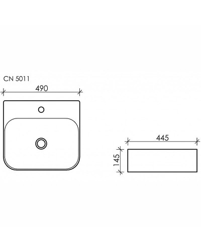 Раковина Ceramica Nova Element 49 CN5011 Белая