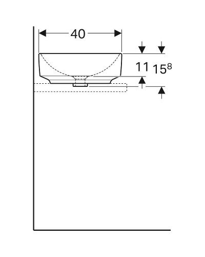 Раковина-чаша Geberit VariForm 55 500.779.01.2 Белая