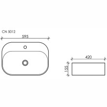 Раковина Ceramica Nova Element 60 CN5012 Белая