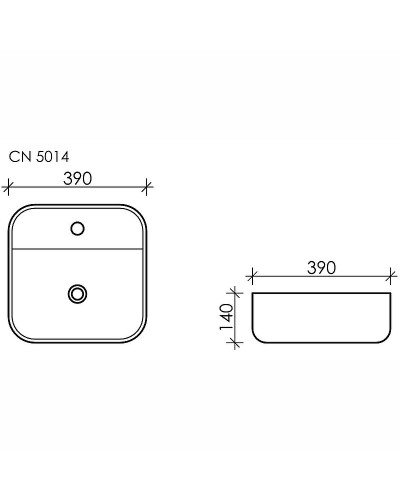 Раковина Ceramica Nova Element 39 CN5014 Белая