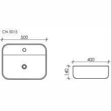 Раковина Ceramica Nova Element 50 CN5015 Белая