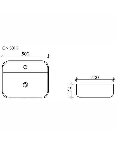 Раковина Ceramica Nova Element 50 CN5015 Белая