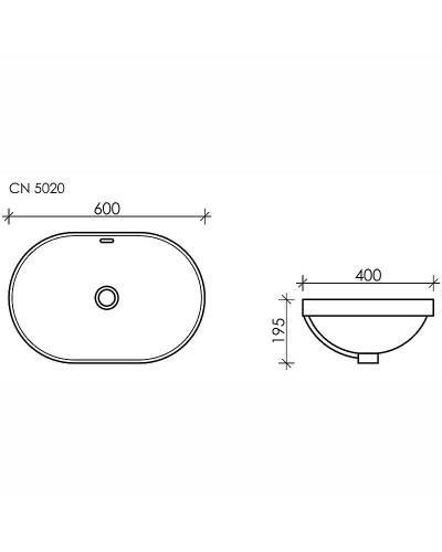 Раковина Ceramica Nova Element 60 CN5020 Белая