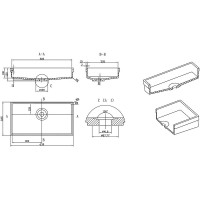 Раковина Montebianco Castello Due 63 12124 Белая матовая