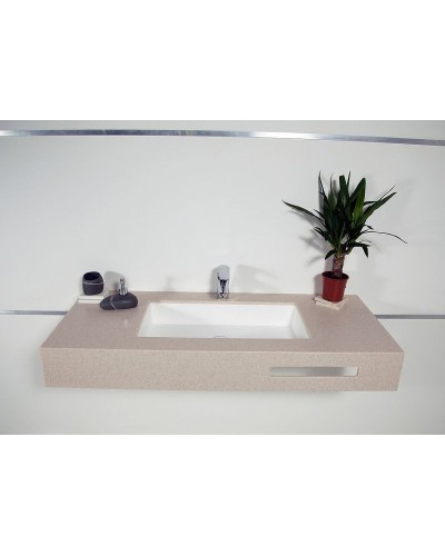 Раковина Montebianco Castello Due 63 12124 Белая матовая