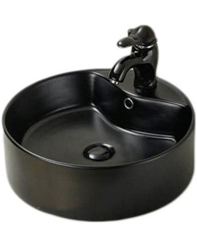 Раковина SantiLine 47 SL-1069MB Черная матовая