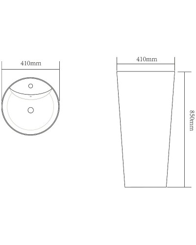 Раковина SantiLine 41 SL-4007 Под мрамор